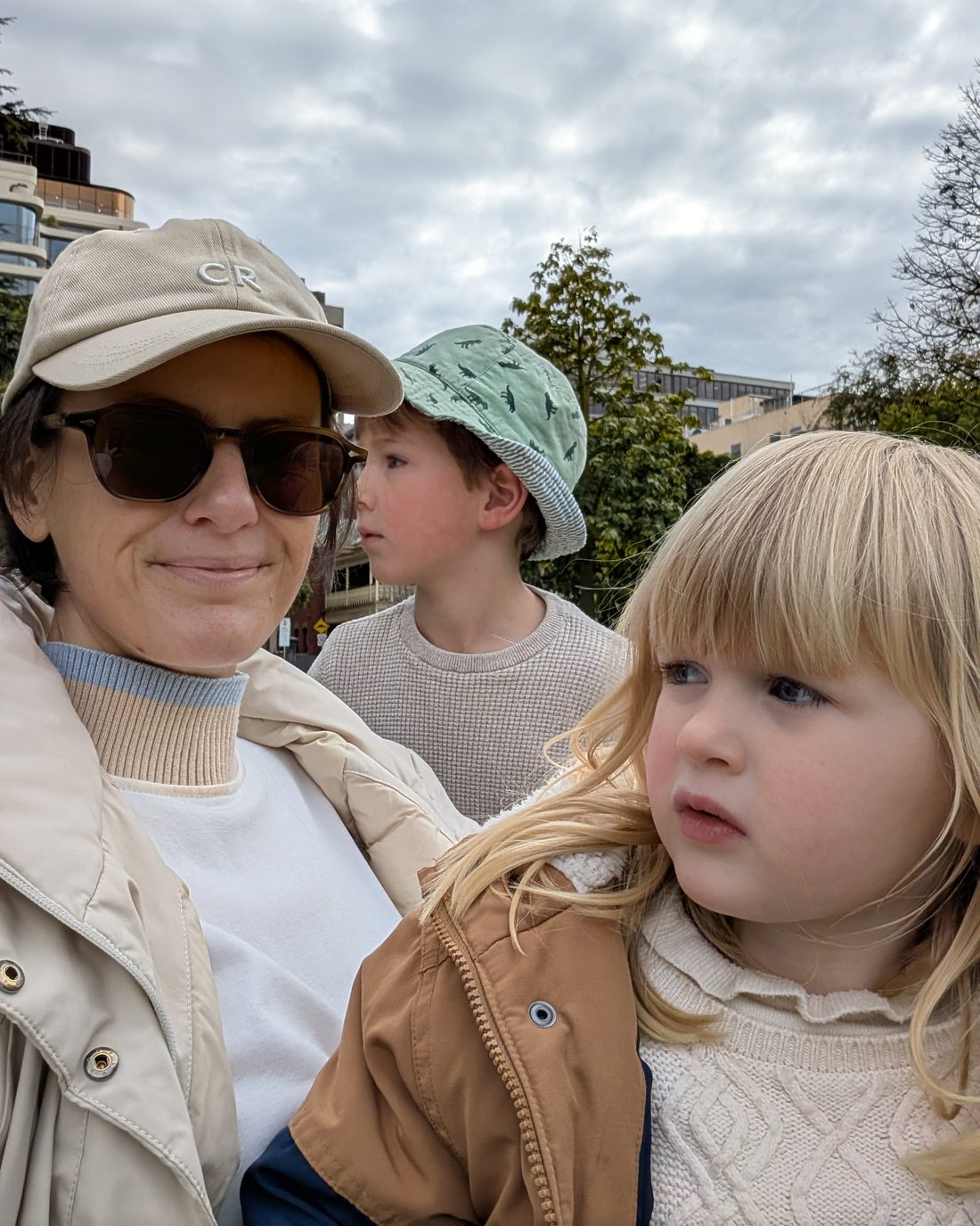 Katie with Charlie and Olive